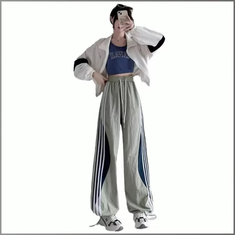 Straight Pants Fashion Sports Style Loose Sweatpan