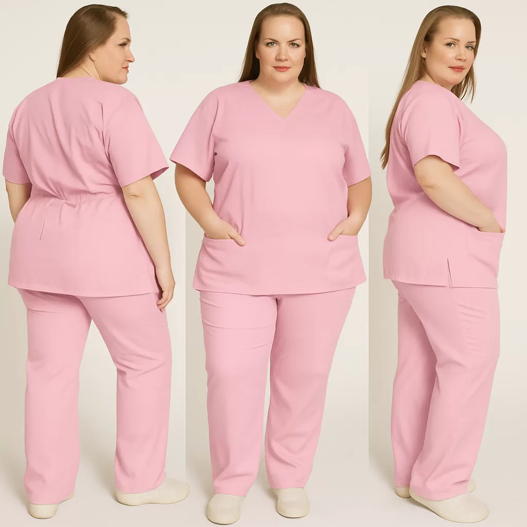 Pijama Cirúrgico Hospitalar Scrub Gabardine Plus Size Unissex Enfermagem Uniforme Profissional Médic