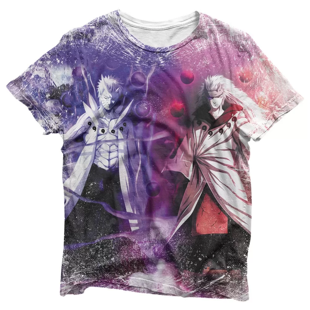 Camisa Uchiha Obito E Uchiha Madara – Camisas Naruto Estampa Total