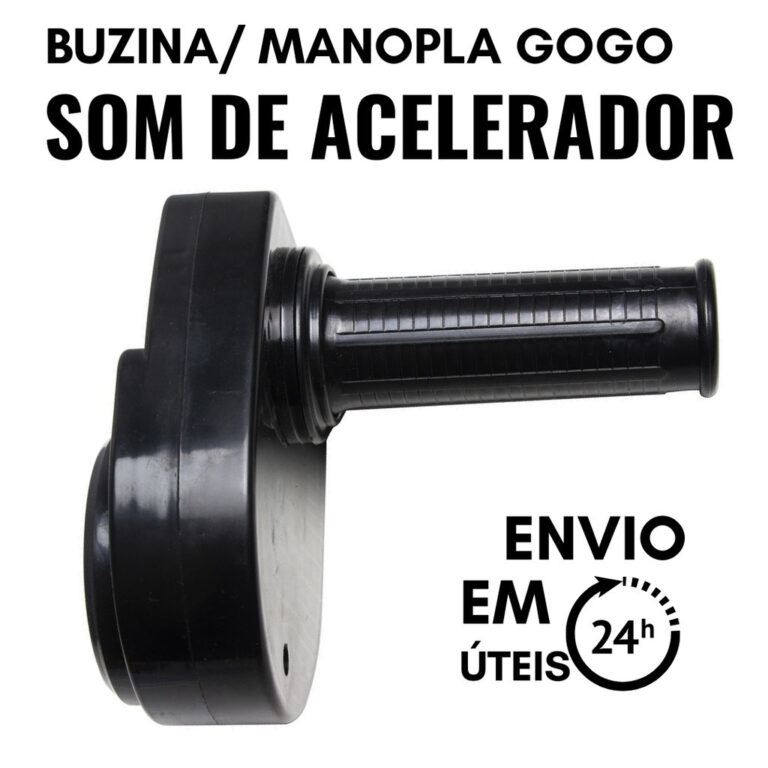 Botão de buzina GOGO com recomendação preta de 
