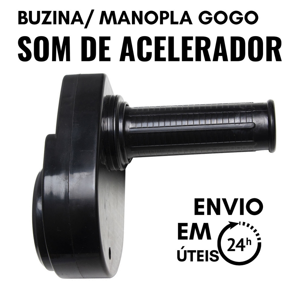Botão de buzina GOGO com recomendação preta de som do acelerador