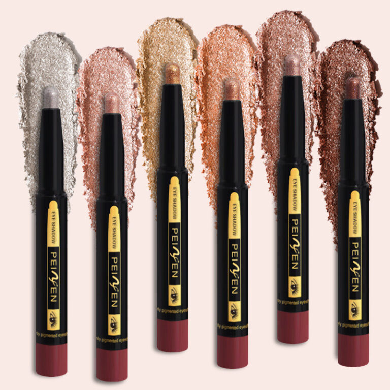 Conjunto de sombras para os olhos com brilho fino 