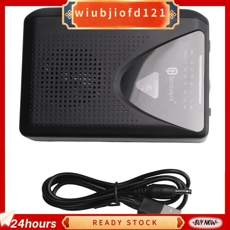 Leitor De Fita Cassete Portátil Para Alto-Falante Embutido Rádio AM/FM Com Entrada De Fone De Ouvido