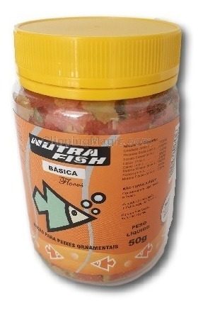 Ração Para Peixe Nutrafish Basic 50g Em Flocos