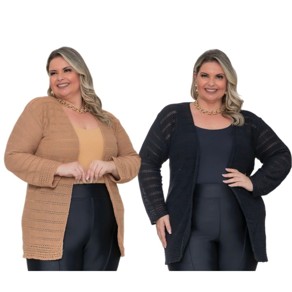 Blusa Feminina Ampla Plus Size Soltinha Manga Curta Detalhe Manga Com Botões Tricot Veste Até 52 Con