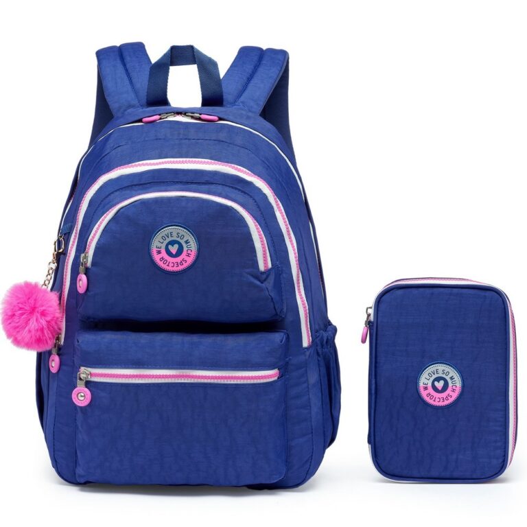 Mochila Feminina Spector Com Chaveiro + Estojo 13L