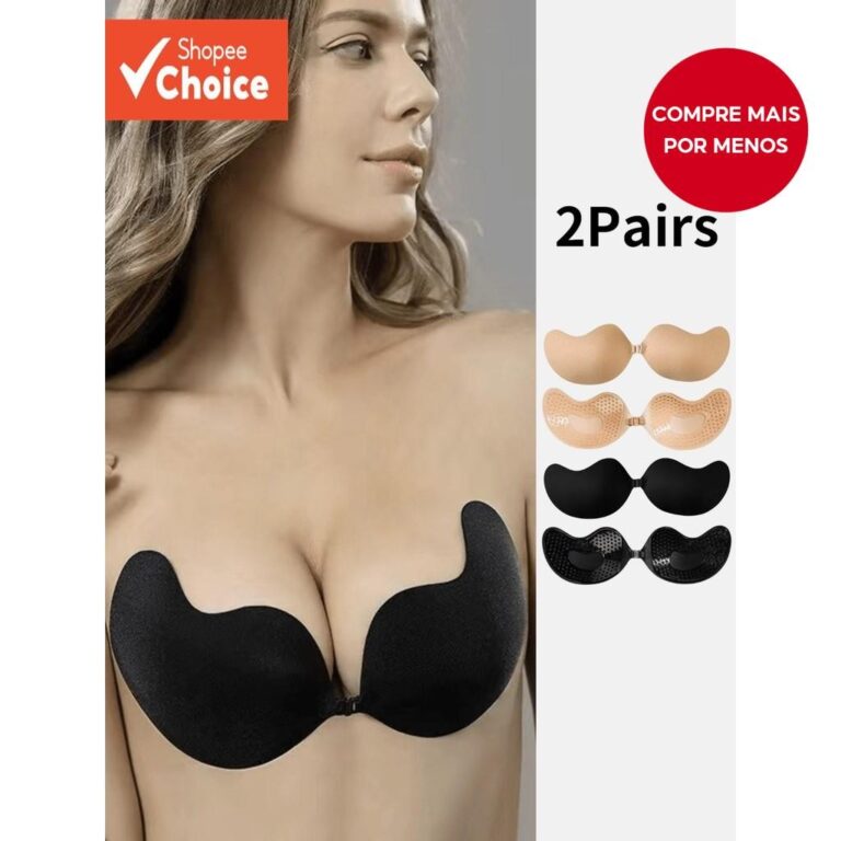 2 Peças De Sutiãs Adesivos Sem Alças Push-Up-Co