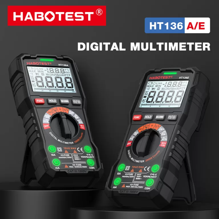 HABOTEST HT136 Multímetro Digital 1000V AC/DC 100