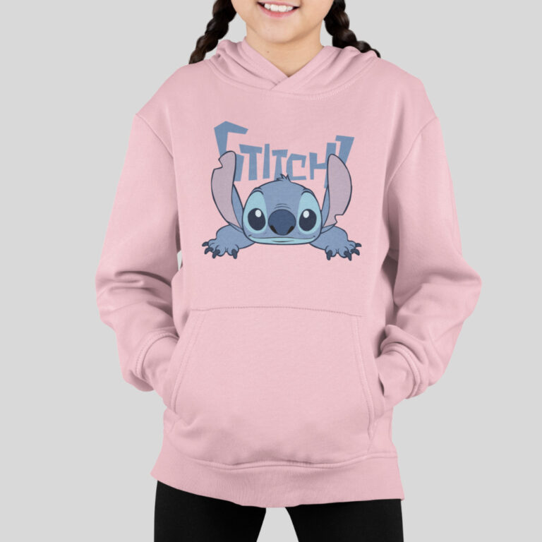 Moletom Lilo Stitch Infantil Kids Unissex Com Capu