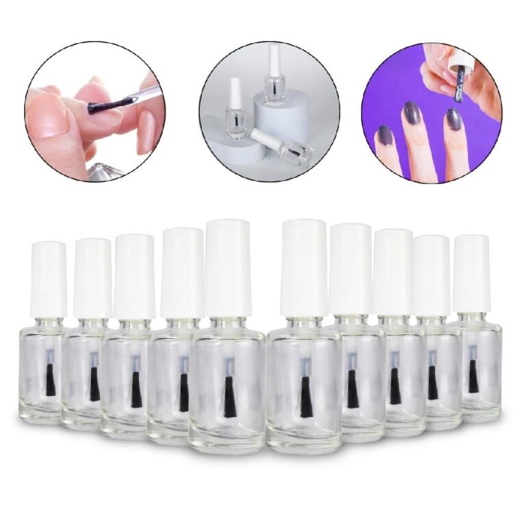 Kit 10 Frascos de Vidro Reutilizável Esmalte 10ml