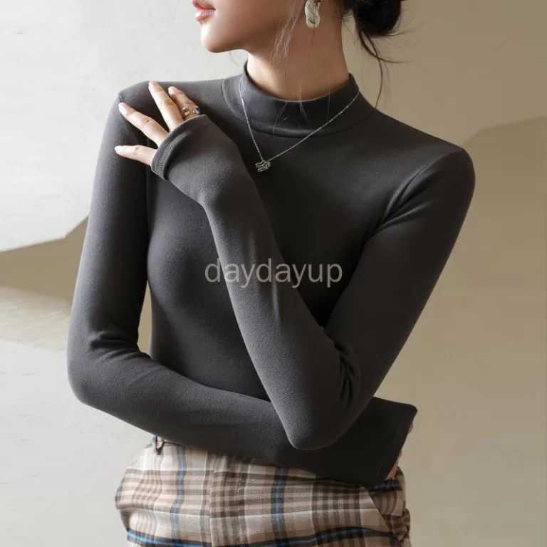 Roupa Íntima Quente De Veludo Com Gola Média Par