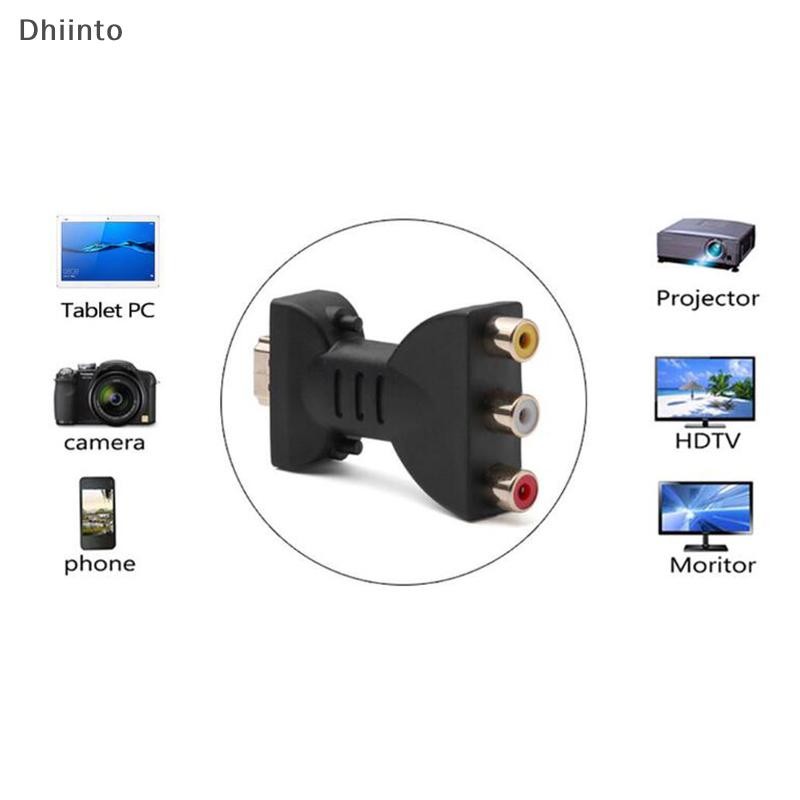 [Dhiint] Sinal Digital AV 1080p Para Adaptador VGA Cabo De Áudio E Vídeo Em