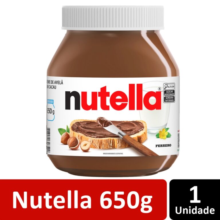 CREME DE AVELÃ NUTELLA POTE GRANDE 650G