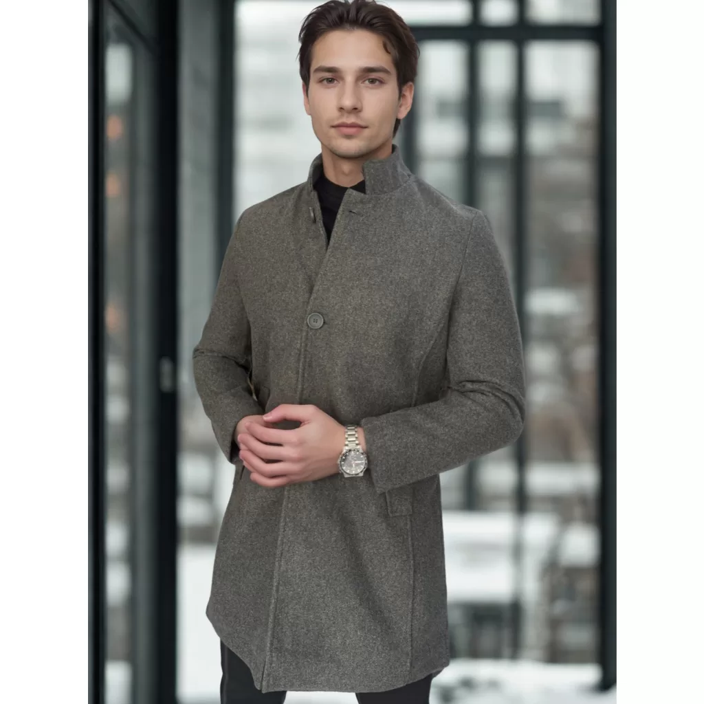 Sobretudo Masculino Slim Elegance Estilo Inverno Refinado