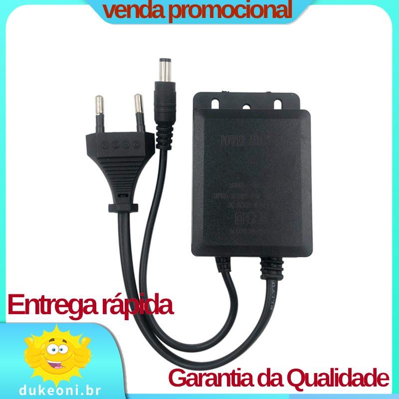 Adaptador De Alimentação Para Câmera E Faixa De Luz 12V 2A Fonte À Prova Dágua Com Plugue Ue B.dukeo