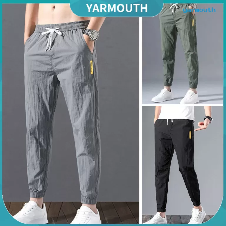 [YAR] Calça De Moletom De Cintura Média Com Cord