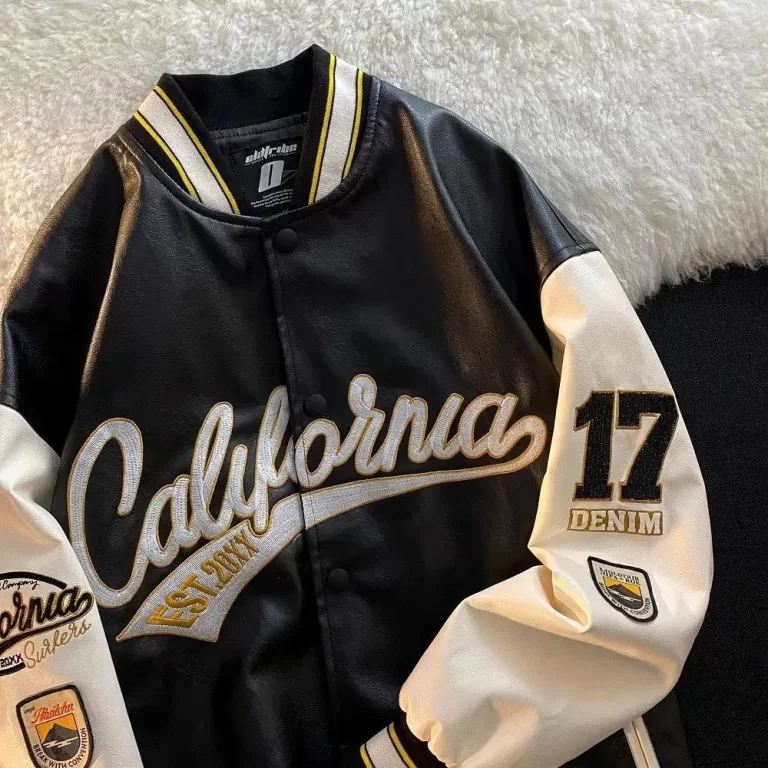 2025 Novo produto Street Wear Jaqueta de couro PU 