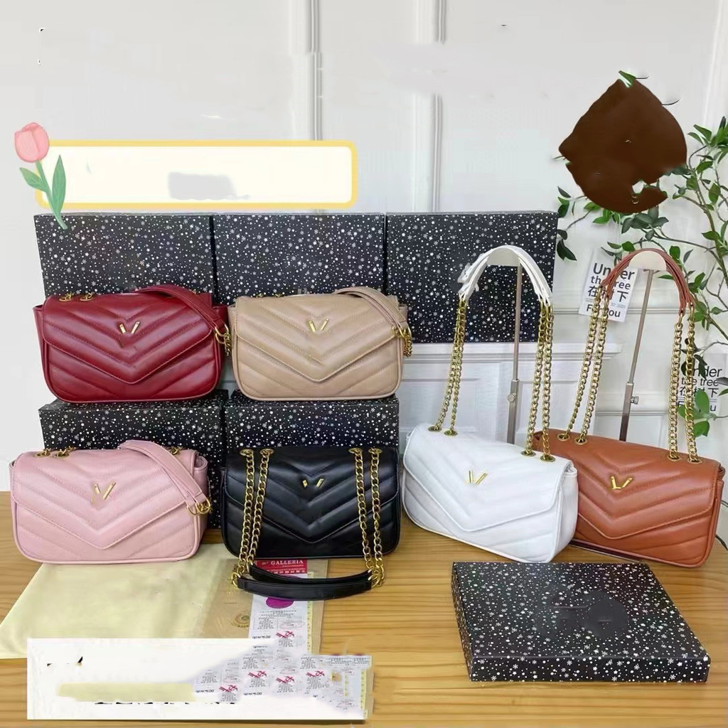 Y*S Bolsa de mão feminina Bolsa de ombro Crossbody 2025 Fashion Luxury Leather Shopping Bag #658