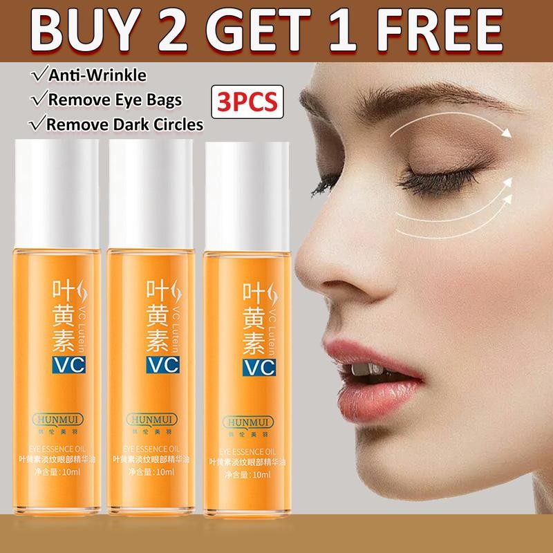 VC Lutein Eye Essential Oil , Conjunto De 3 Peças , 10ml , Antirrugas , Remove Olheiras E Bolsas Par