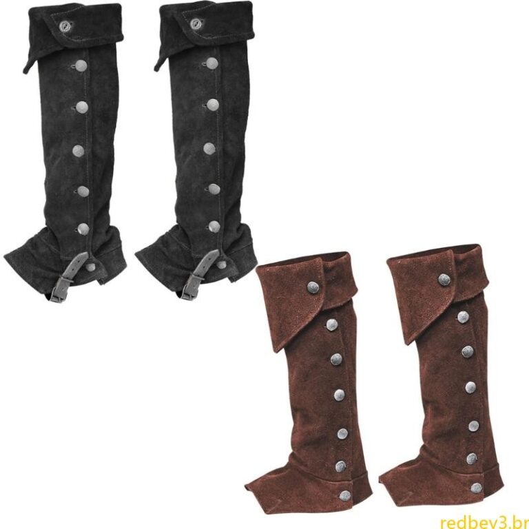 Polainas Medievais Vermelhas , Capas Para Botas Ca
