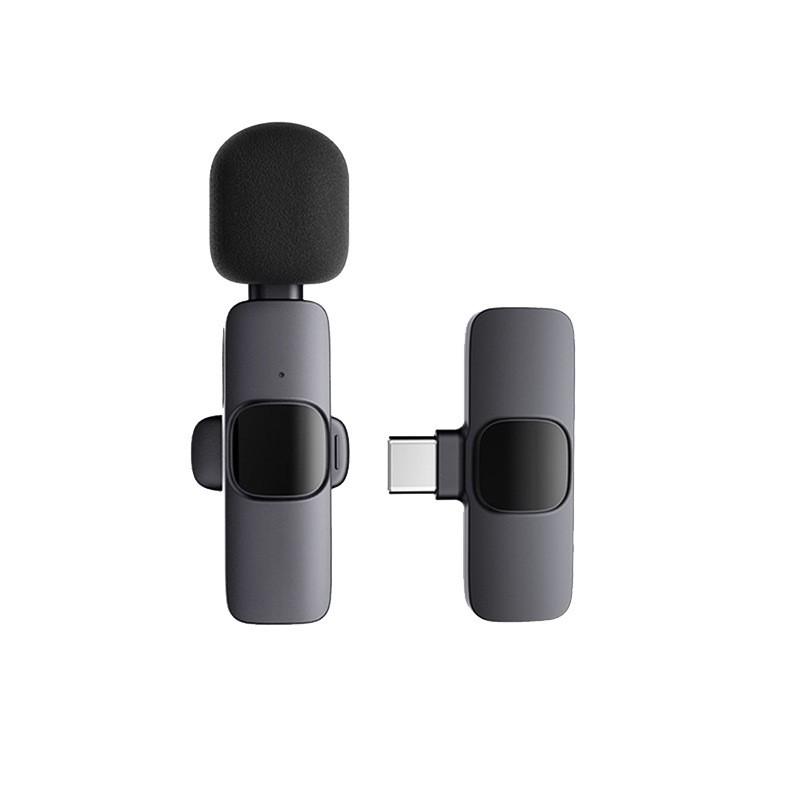 Microfone De Lapela Sem Fio Plug E Play Entrevista De Transmissão Ao Vivo Com Redução De Ruído Para