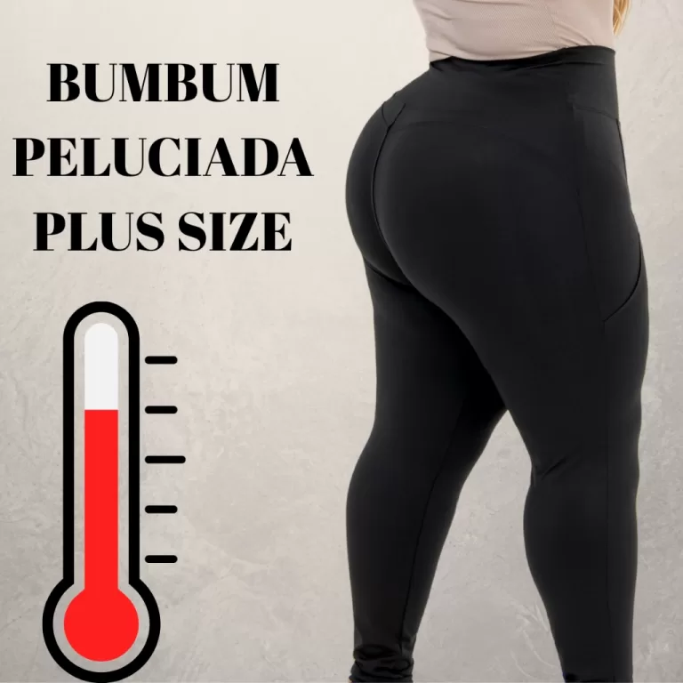 Calça Legging Peluciado Levanta Bumbum Plus Cize 
