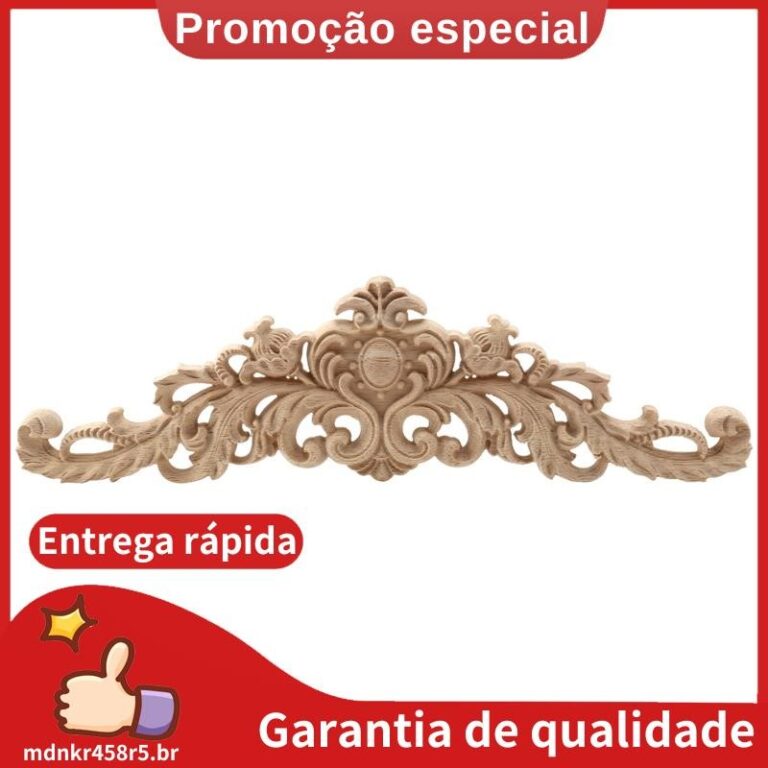 Escultura Em Apliques De Madeira Natural Para Arm