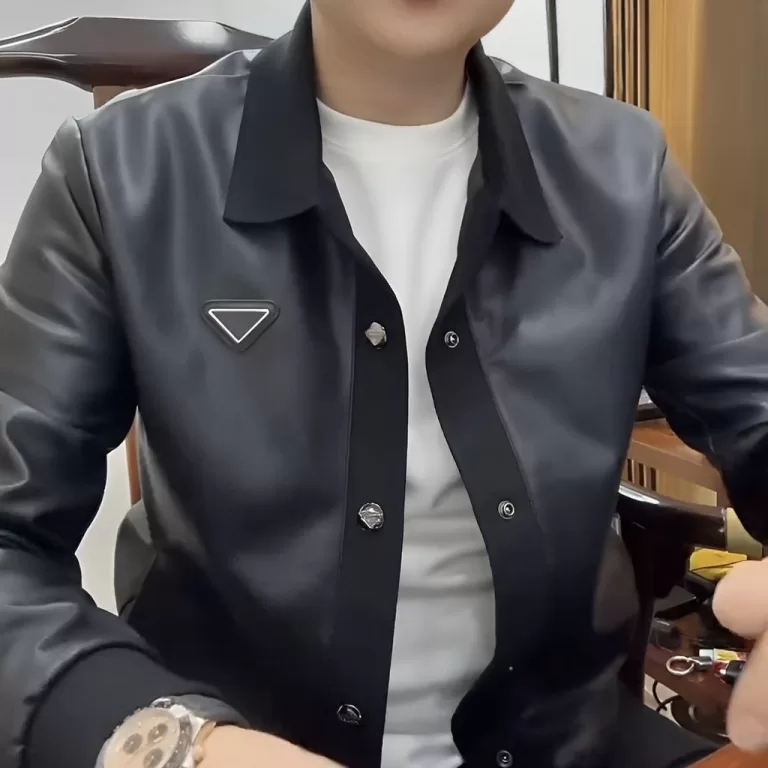 2025 Novo produto jaqueta de couro masculina outon