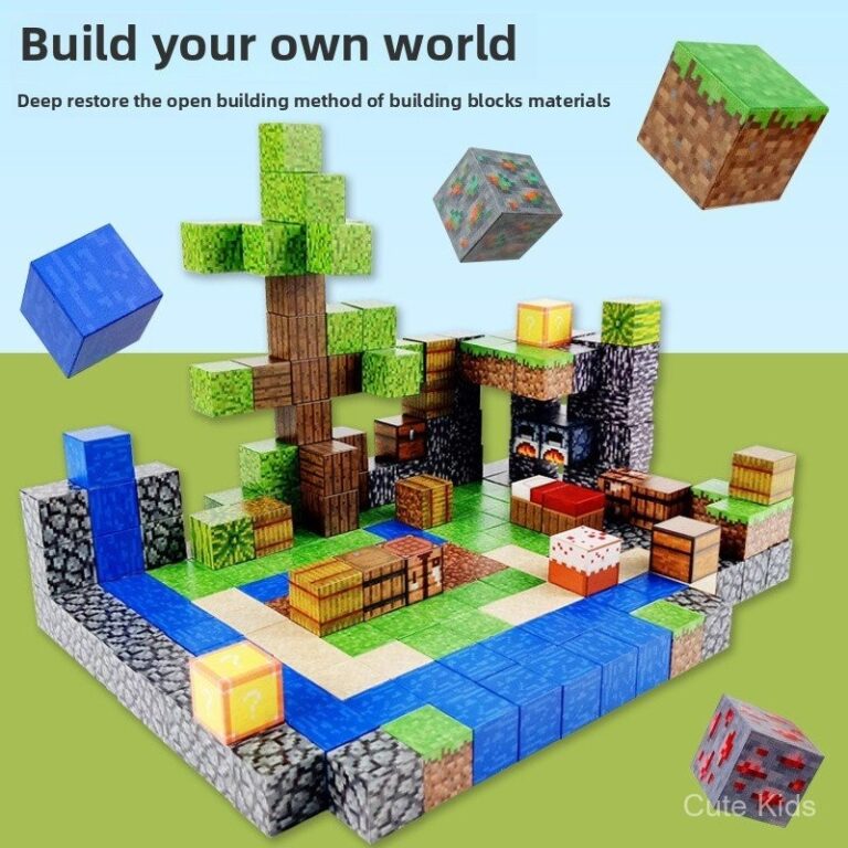 Meu Mundo Montado Blocos de Construção Magnétic