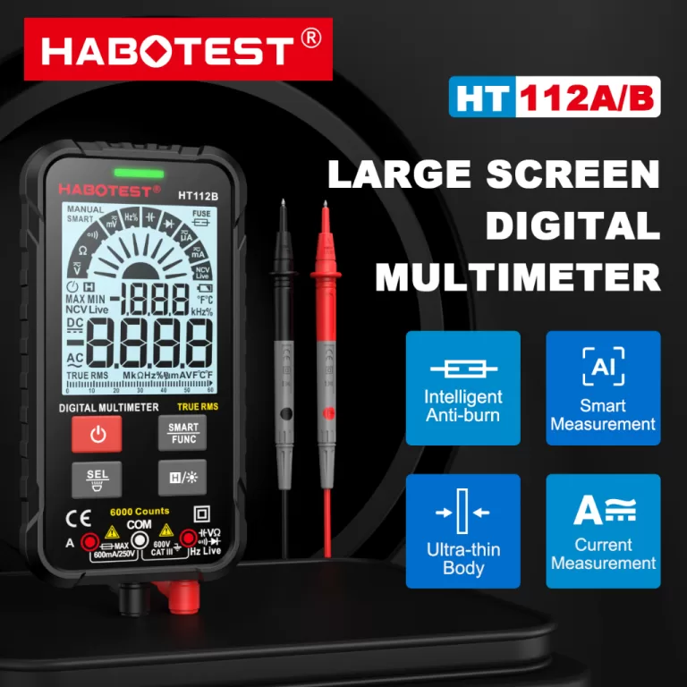 HABOTEST HT112 Multímetro Inteligente 600V AC/DC 
