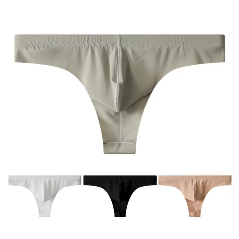 [Novo] Cueca Masculina De Seda Gelada Respirável 