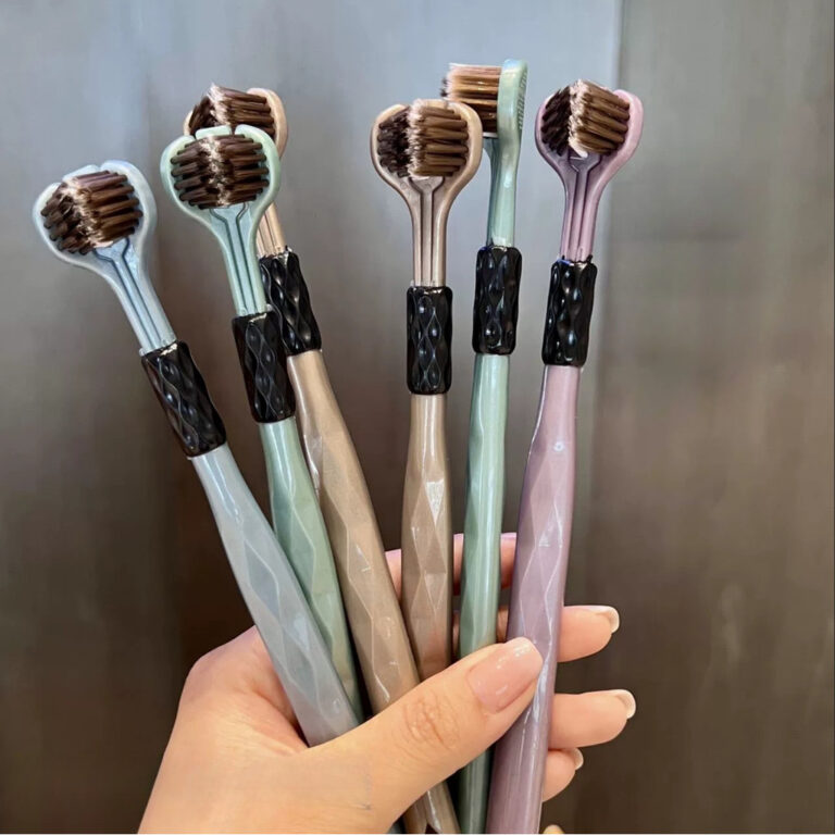 Escova De Dentes Macia De Três Lados Com Cerdas ,