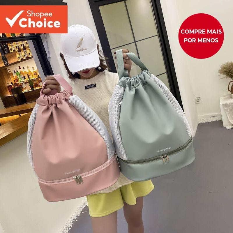 Yoga Da Moda De Basquete , Bolsa De Fitness , Mochila Seca E Molhada Feminina