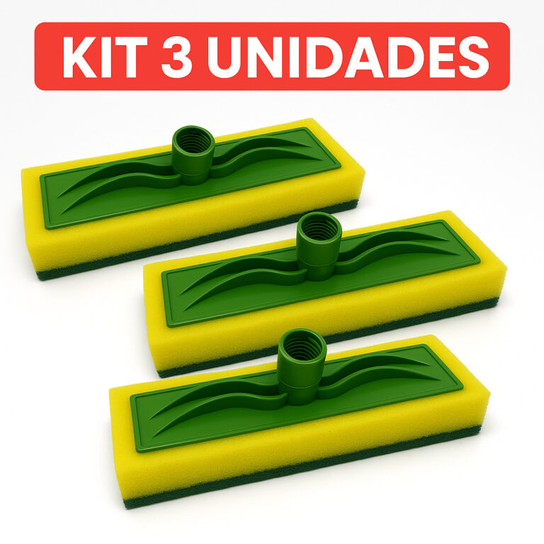 Kit 3 Esponja Limpeza Azulejo Piso Parede Cozinha 