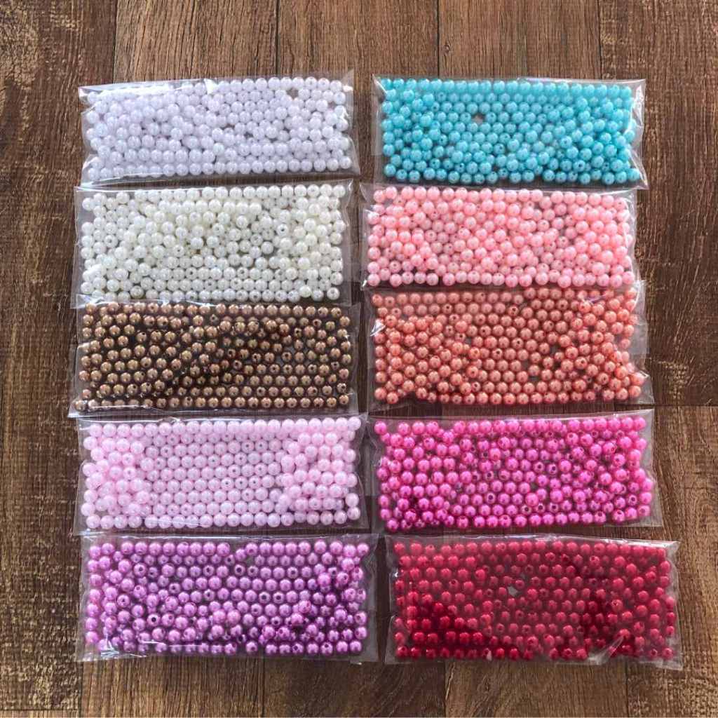 Pacote de Pérola ABS 8mm Customização, Bijuteria Ref4219