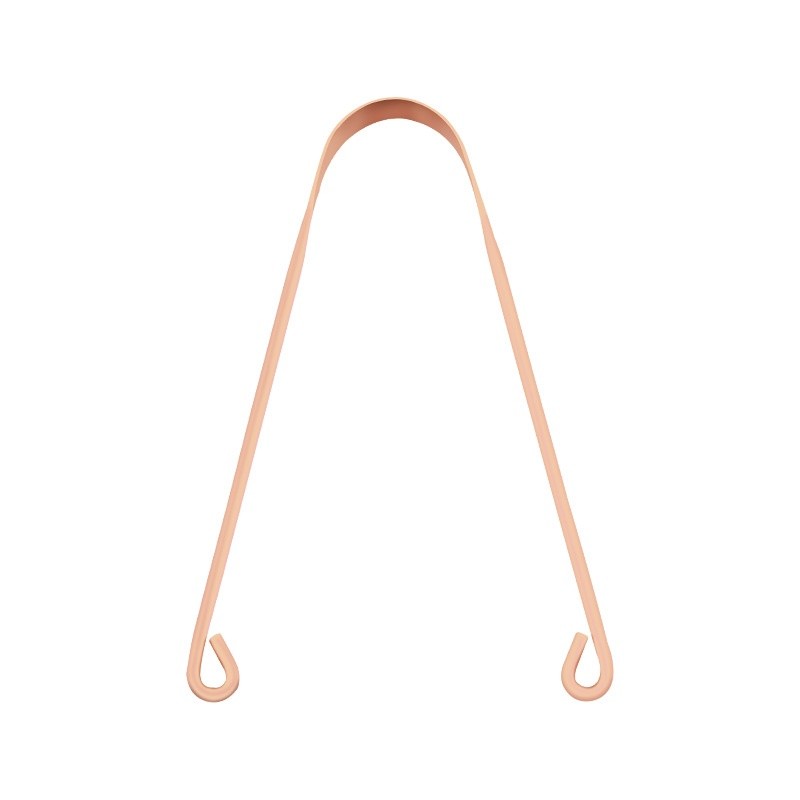 Higienizador Raspador De Língua De Cobre 100 % Puro Para Raspagem , Higiene Oral