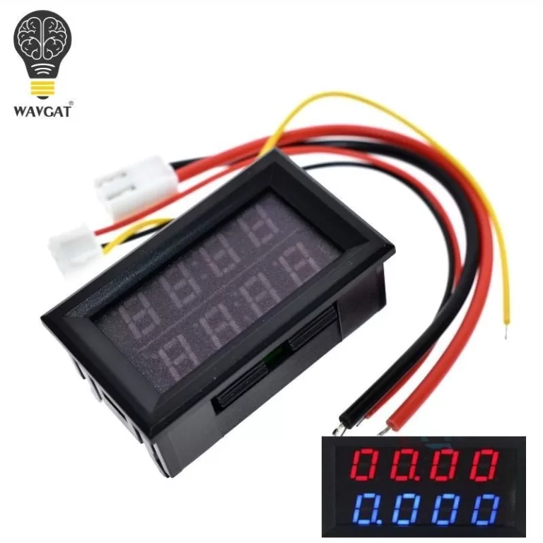 Medidor Digital De Corrente E Tensão 200V/10A LED