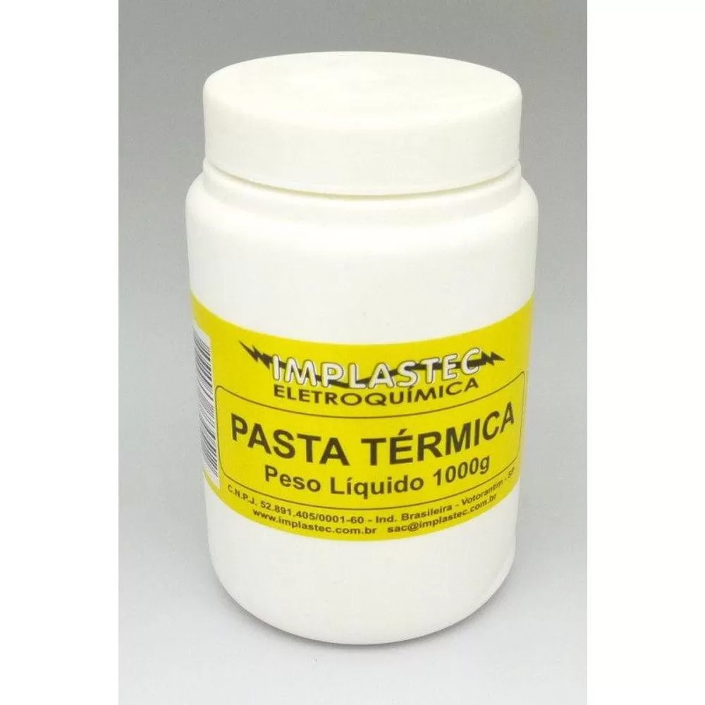Pasta Térmica Branca. Pote 1Kg Implastec