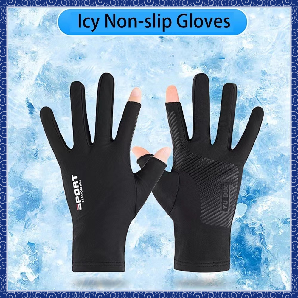 Proteção Solar Respirável Flexível Unissex Luvas De Motocicleta Para Ciclismo Pesca Condução Ativida