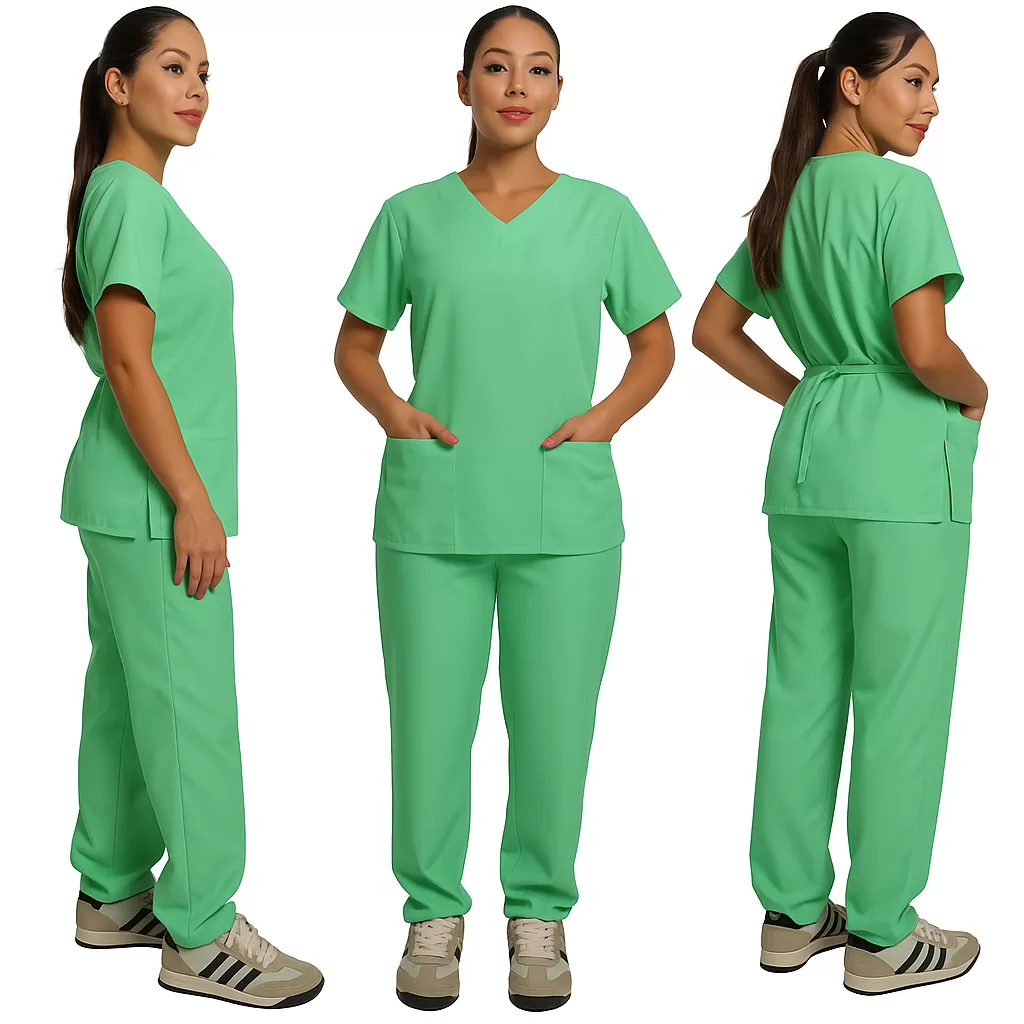 Pijama Cirúrgico Gabardine Hospitalar Scrub Enfermagem Uniforme Profissional Médico Enfermeira Veter