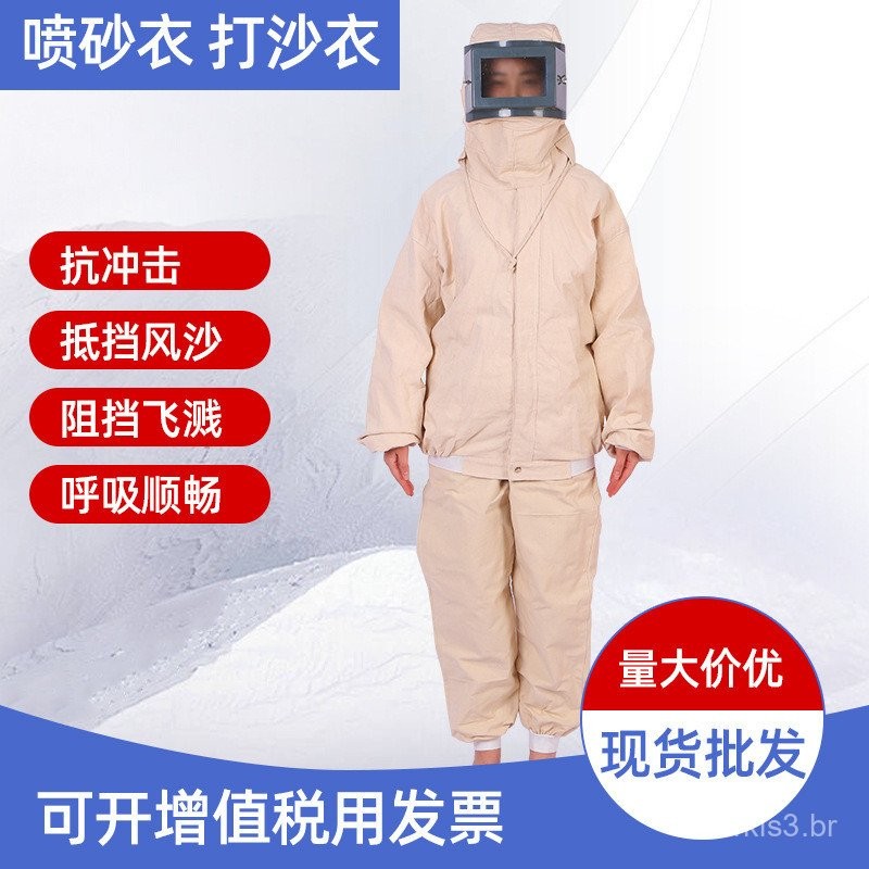 Fato de Jateamento Roupas de Jateamento Fabricante Fato de Pintura em Lona Espessada Roupas de Traba