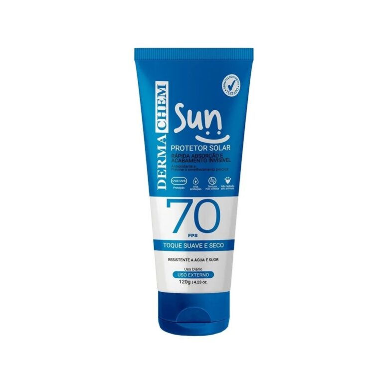 Protetor Solar Sun FPS 70 120g Dermachem