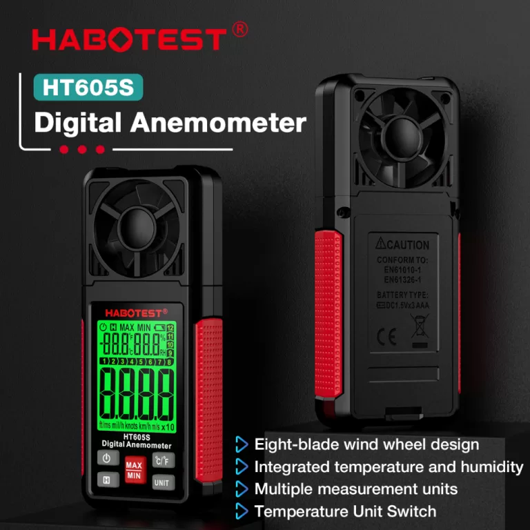 HABOTEST HT605S Anemômetro Digital Medidor De Vel