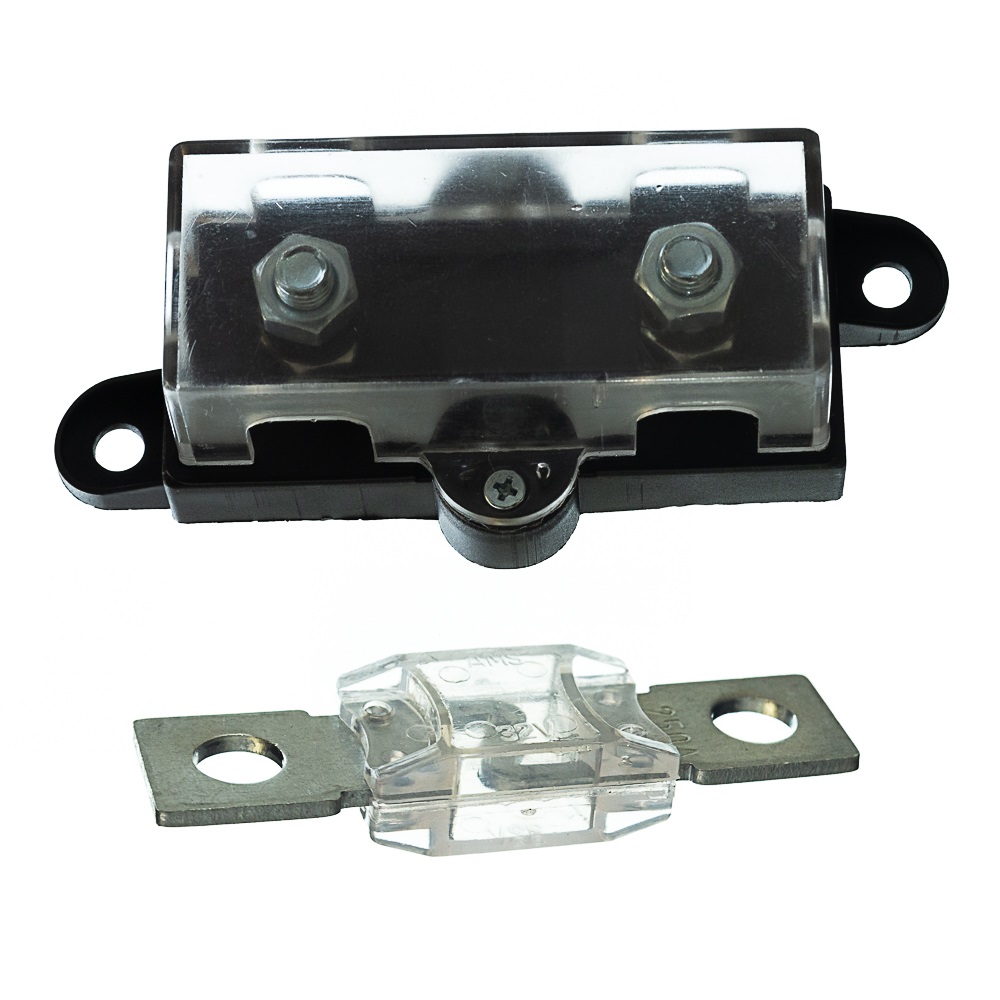 Porta Fusivel Som Automotivo Mega Acrilico e Fusível de 250A