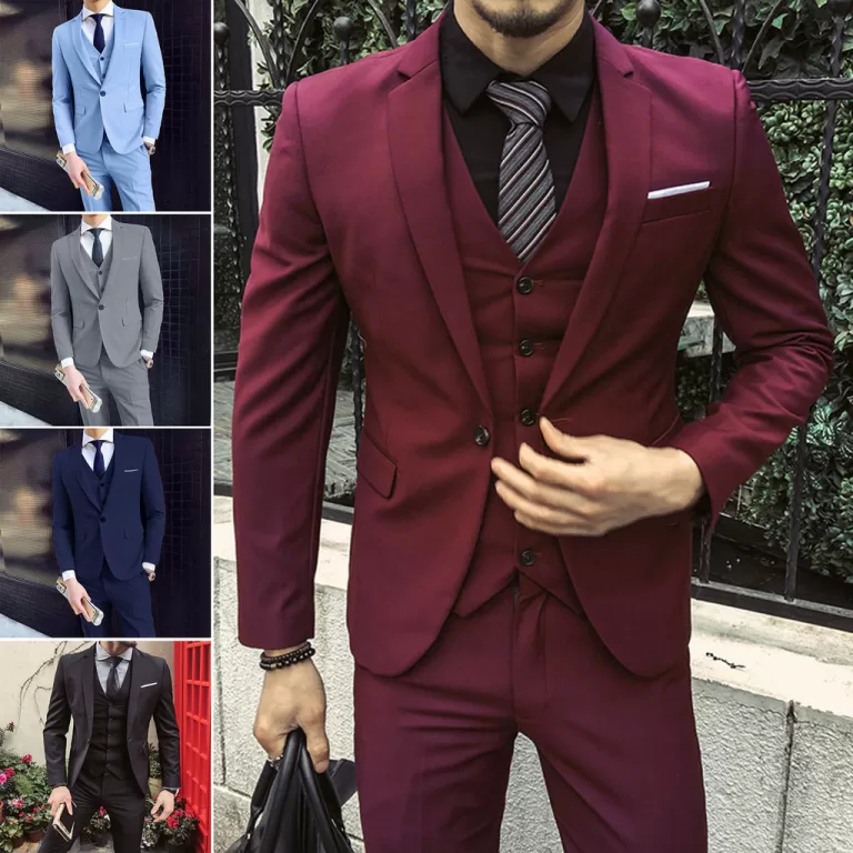 1 Conjunto Masculino Colete Terno Casaco Calças F