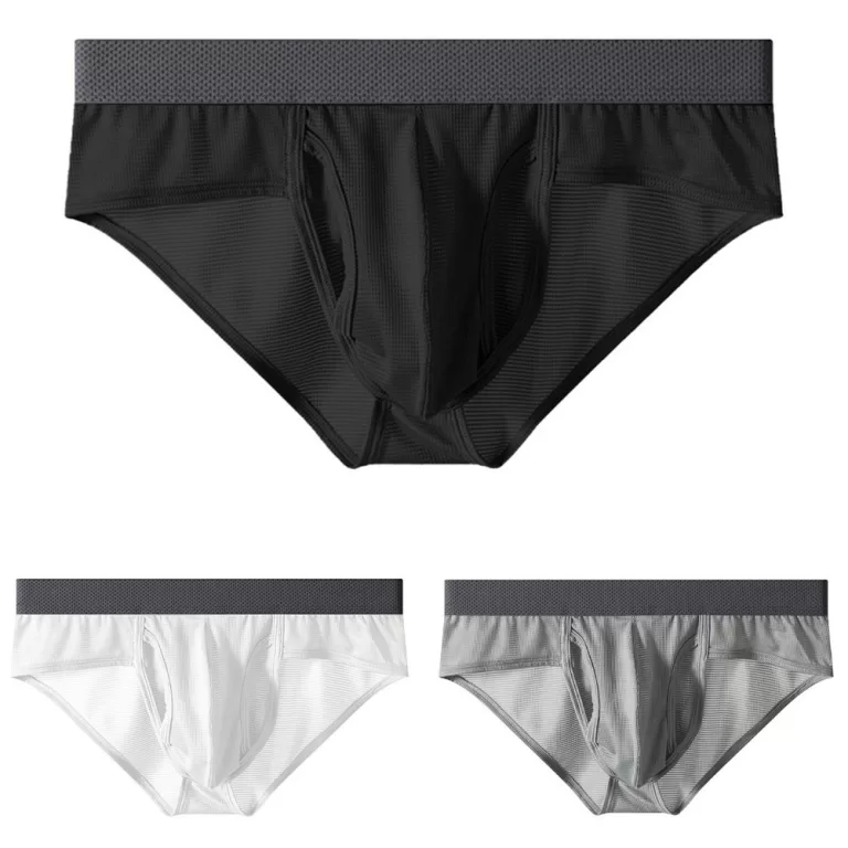 [Novo] Cuecas Masculinas Com Frente Aberta , Seda 