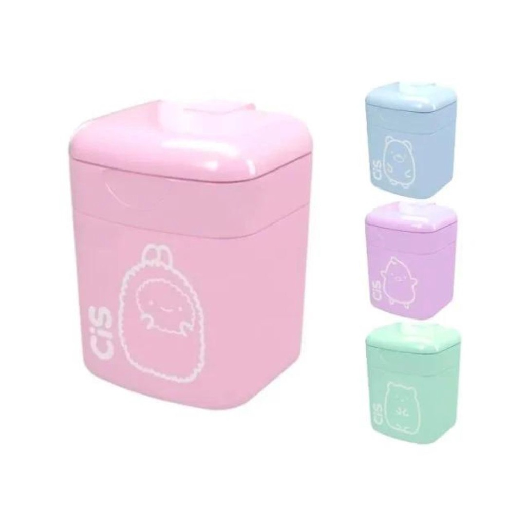 Apontador Plástico com Depósito Box Tom Pastel Bichinhos – CIS