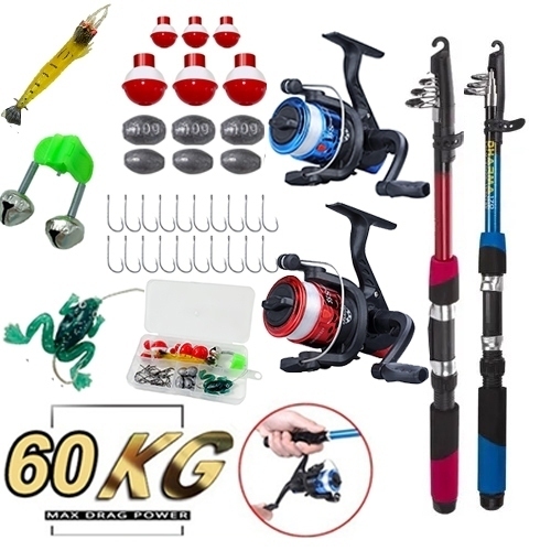 Conjunto De Vara De Pesca 2 Varas  1.8M + 2 Moline