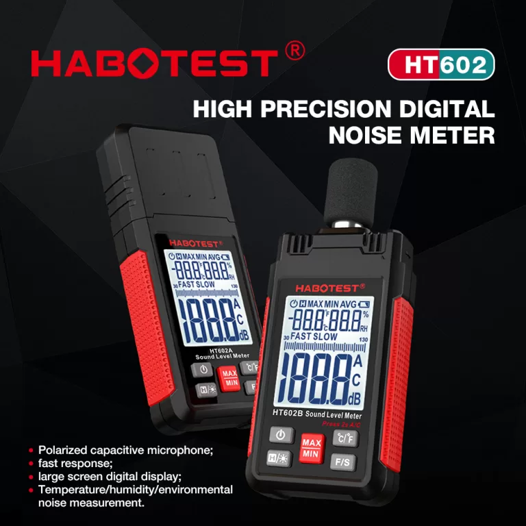HABOTEST HT602 Medidor De Nível De Som 30-130dBA 