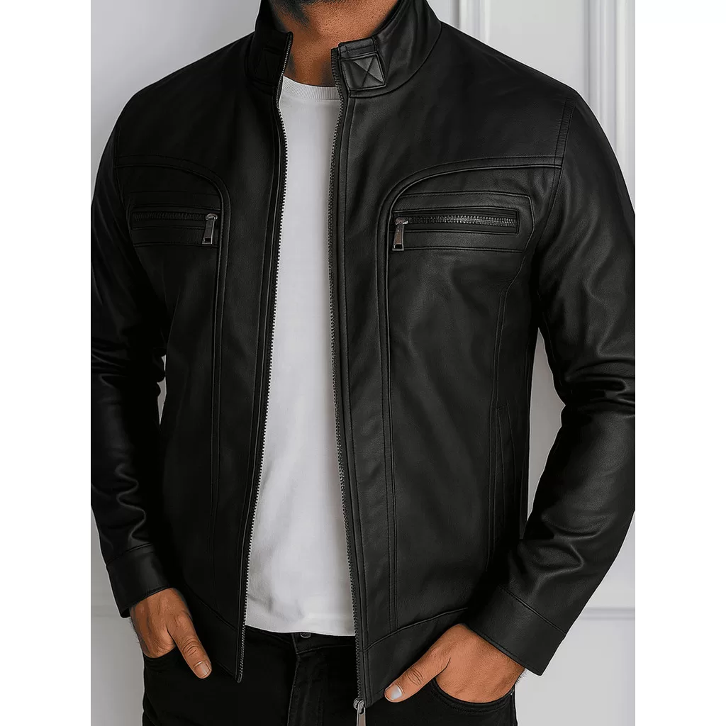 Jaqueta De Couro Masculina Forrada Oferta Pronta Entrega